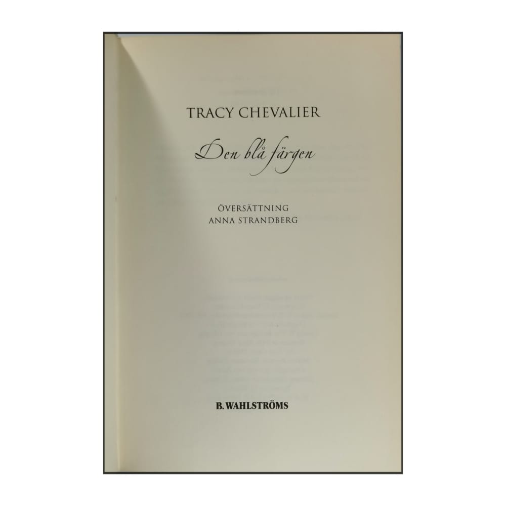 Tracy Chevalier: Den Blå Färgen
