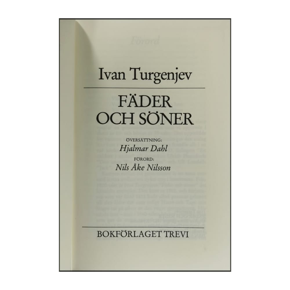 Ivan Turgene: Fäder Och Söner