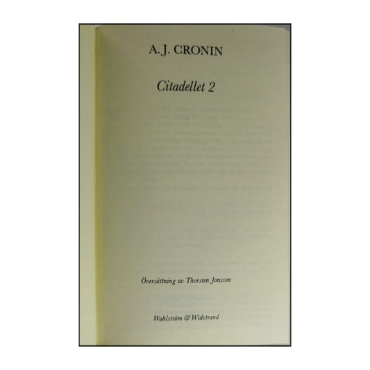 A.J. Cronin: Citadellet 2