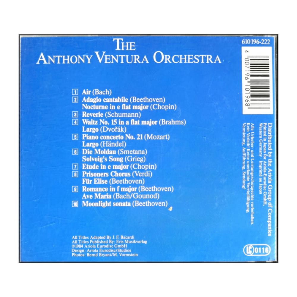 Anthony Ventura Orchestra: The Classics