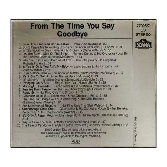 From The Time You Say Goodbye: Hits Of The 1940S