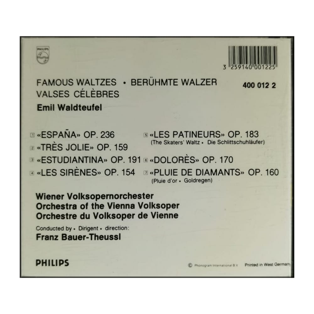 Emil Waldteufel: Famous Waltzes