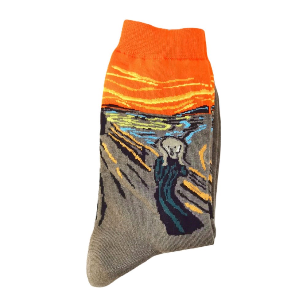 The Scream (M-L) (Brown) Socks