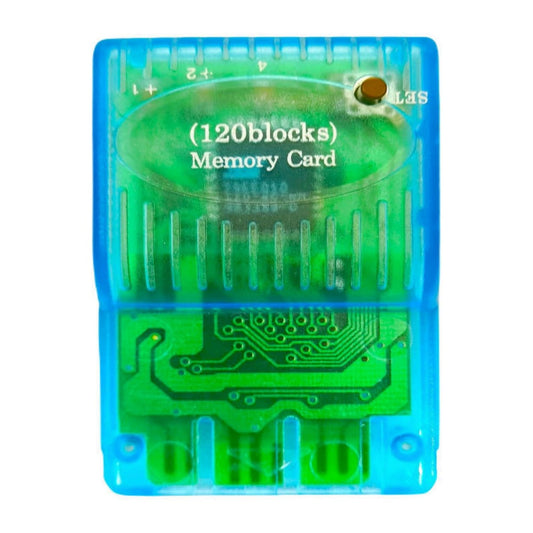 Playstation 1: Memory Card (120 Blocks) (Blue) Ps1