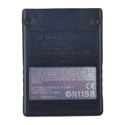 Playstation 2: Memory Card (8Mb) Scph-10020 02-02 (Black) Ps2 Sony
