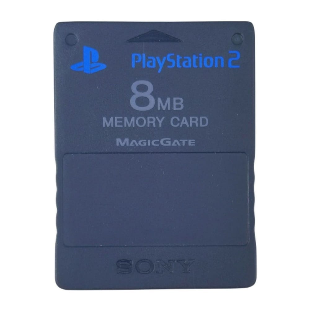Playstation 2: Memory Card (8Mb) Scph-10020 02-03 (Black) Ps2 Sony