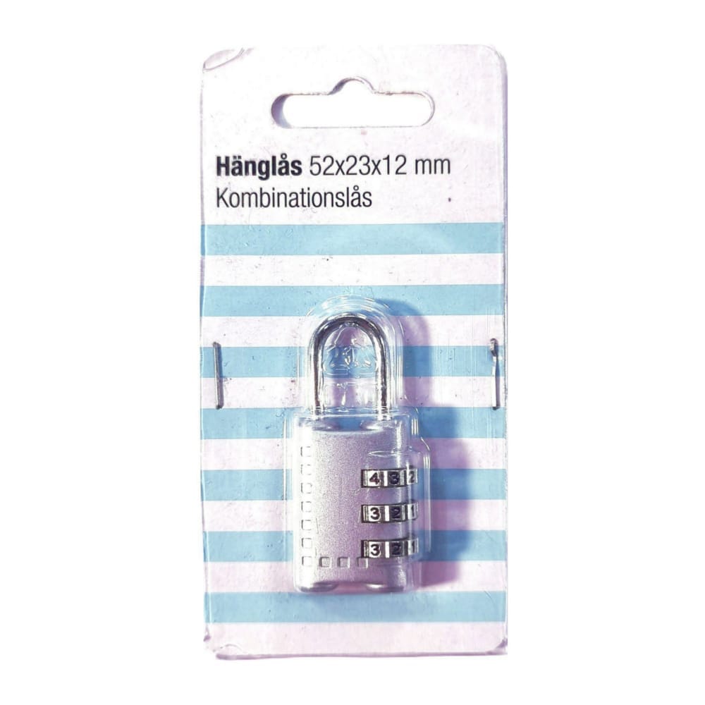 Lock Hänglås Kombinationslås (52X23X12Mm)