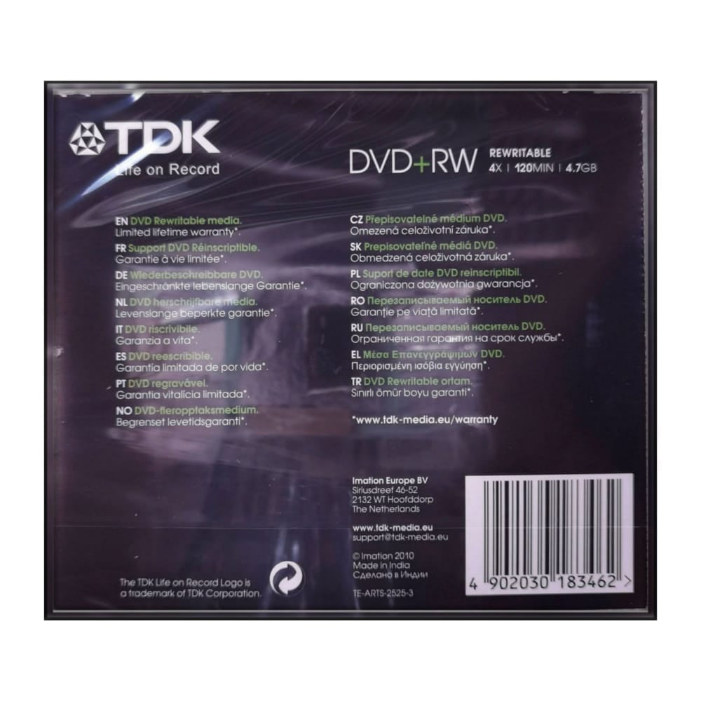 Dvd+Rw (4.7Gb) Tdk