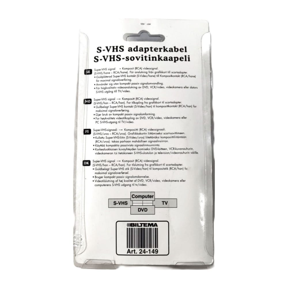 S-Video To Rca 1 (10M) (Black)