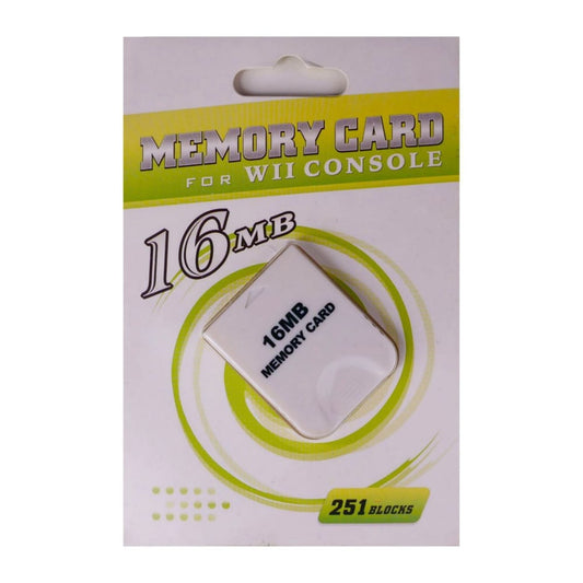 Nintendo Wii: Memory Card (16Mb) White