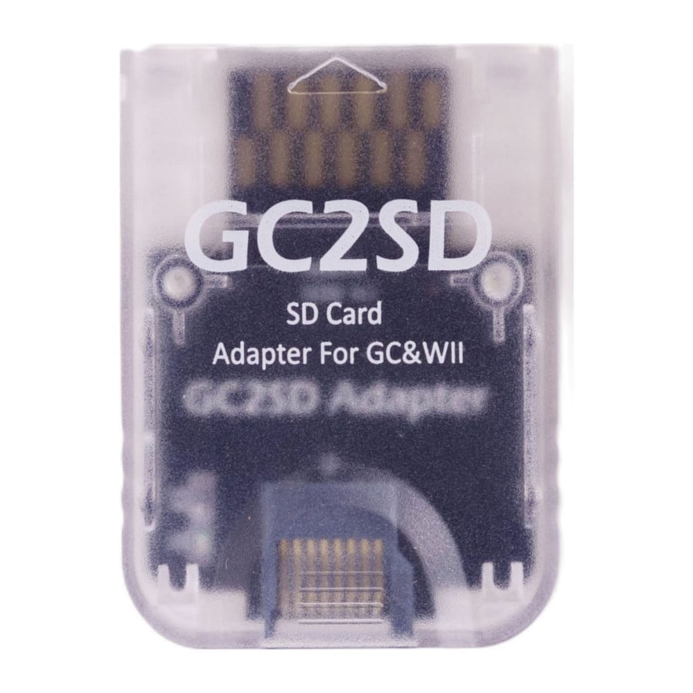 Nintendo Gc Wii: Memory Card Sd Adapter (White Transparent)
