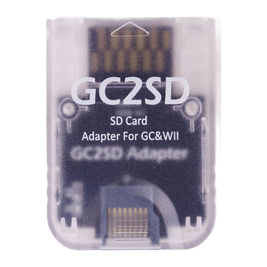 Nintendo Gc Wii: Memory Card Sd Adapter (White Transparent)