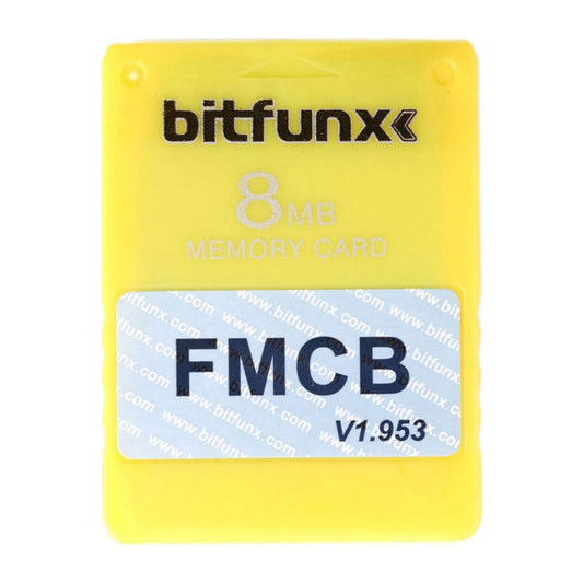 Playstation 2: Memory Card (8Mb) Fmcb V1.953 (Yellow) Ps2