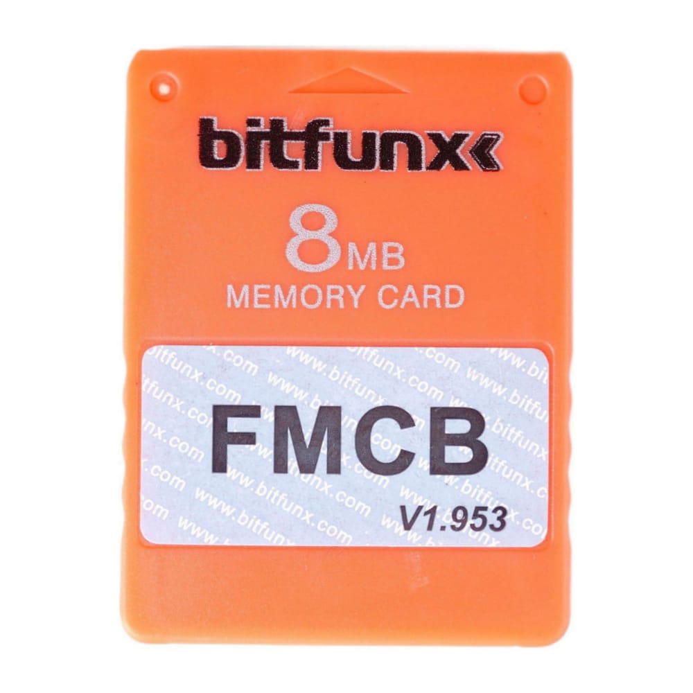 Playstation 2: Memory Card (8Mb) Fmcb V1.953 (Orange) Ps2