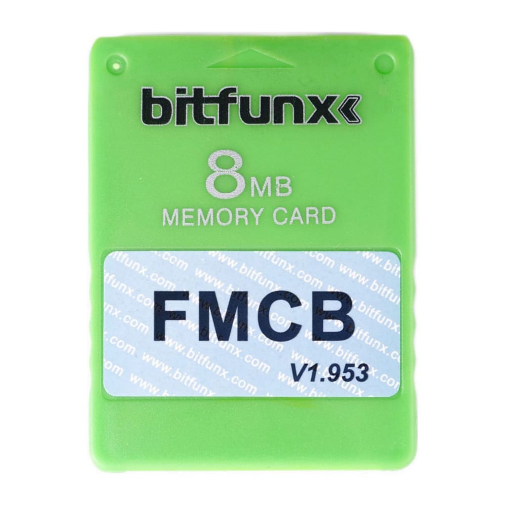 Playstation 2: Memory Card (8Mb) Fmcb V1.953 (Green) Ps2
