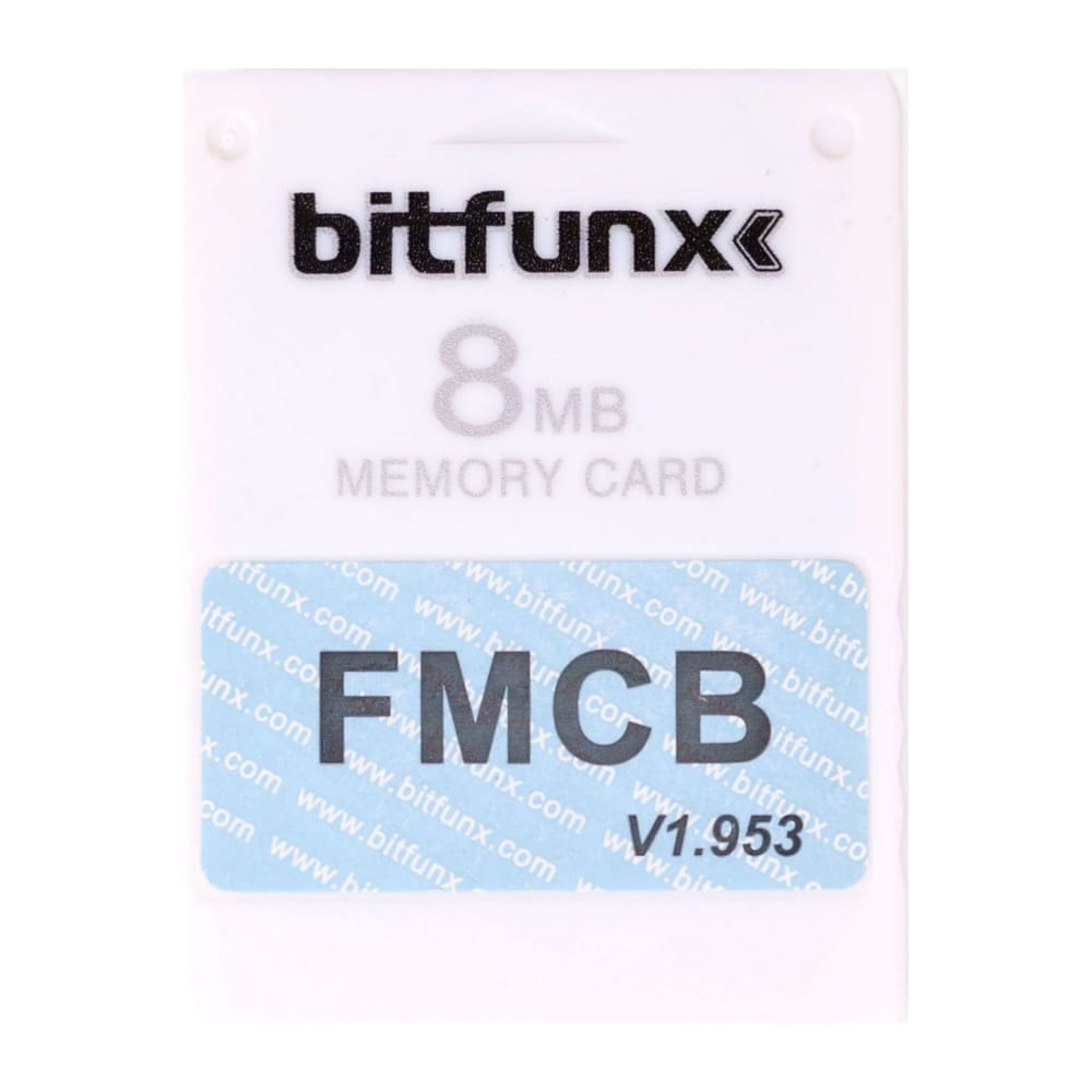 Playstation 2: Memory Card (8Mb) Fmcb V1.953 (White) Ps2