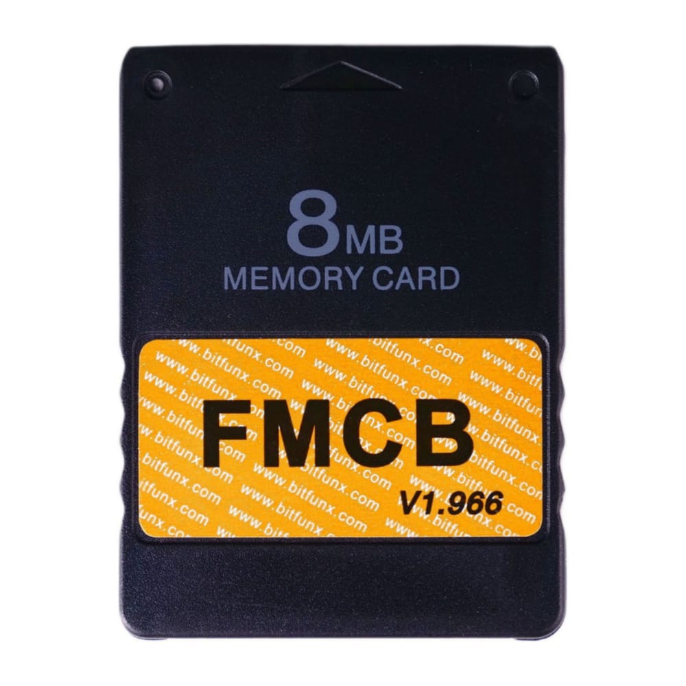 Playstation 2: Memory Card (8Mb) Fmcb V1.966 (Black) Ps2