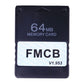 Playstation 2: Memory Card (64Mb) Fmcb V1.953 (Black) Ps2