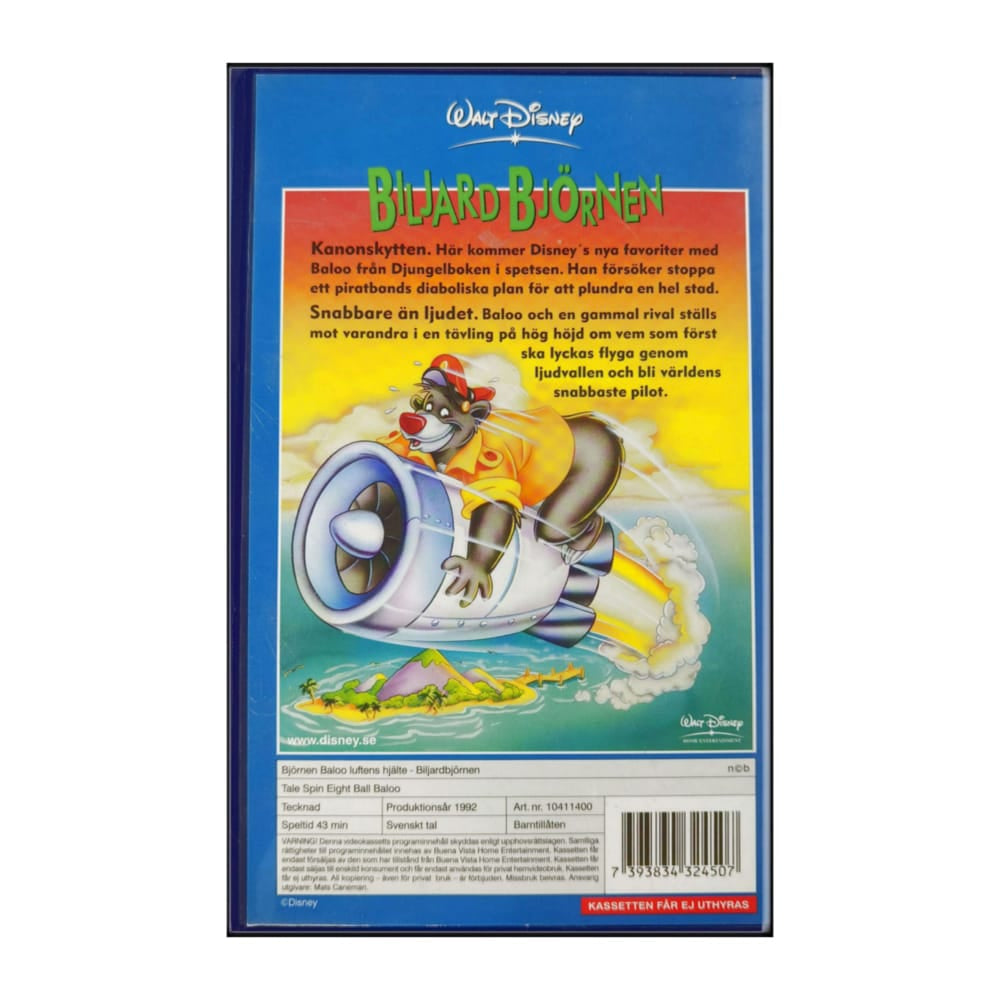 Talespin | Björnen Baloo Luftens Hjälte: Biljard Björnen