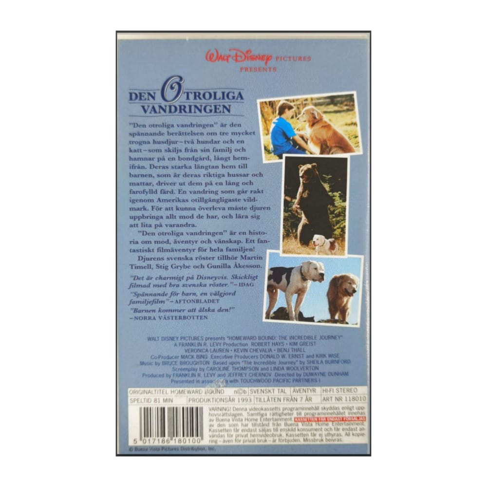 Homeward Bound (1993) Den Otroliga Vandringen