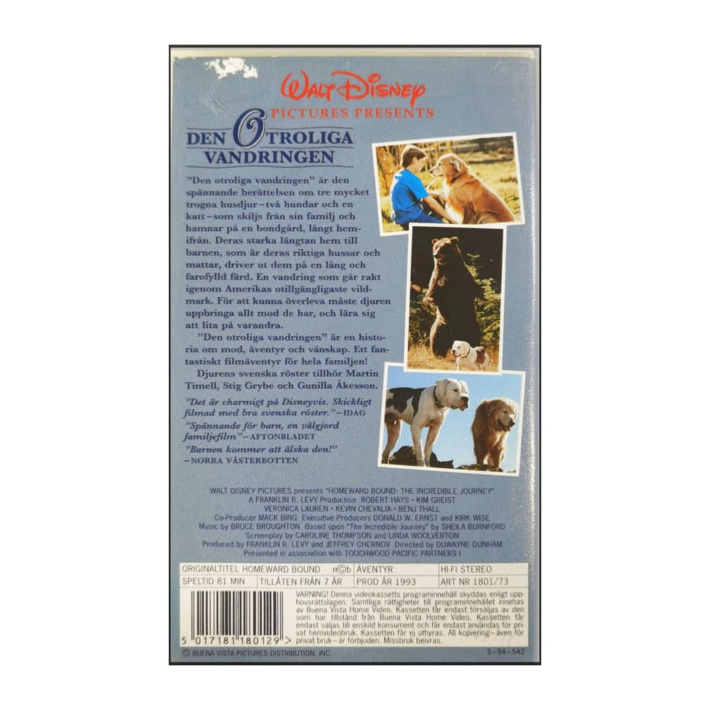 Homeward Bound | Den Otroliga Vandringen
