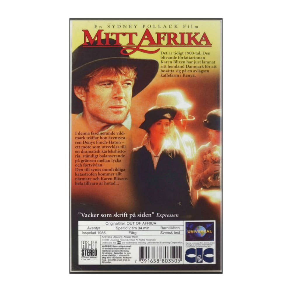 Out Of Africa | Mitt Afrika