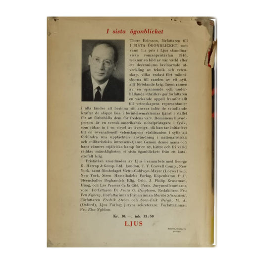 Thore Ericsson: I Sista Ögonblicket