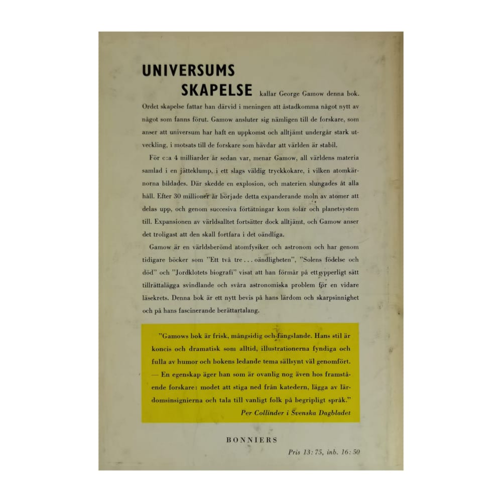 George Gamow: Universums Skapelse