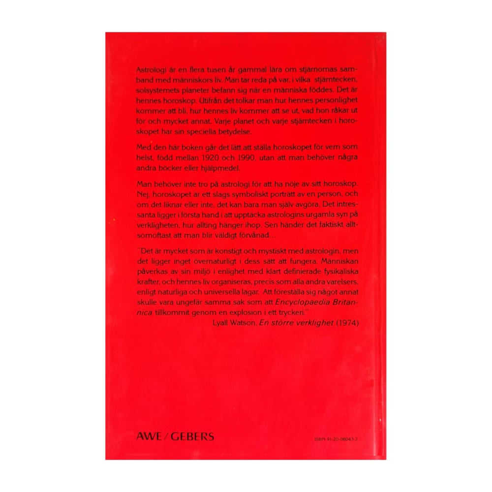 Stefan Stenudd: Ställ Ditt Horoskop