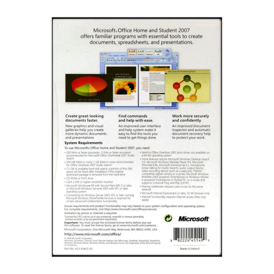 Microsoft Office Home And Student 2007