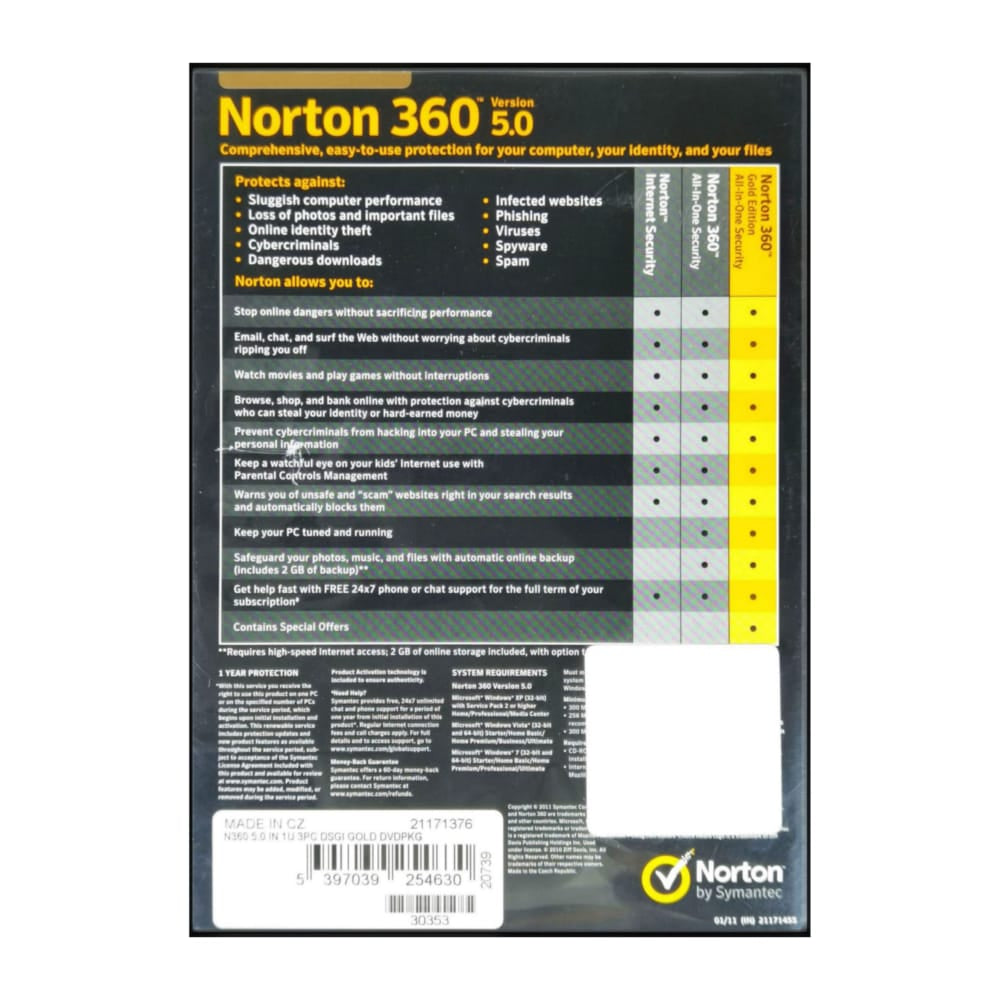 Norton 360 V-5.0