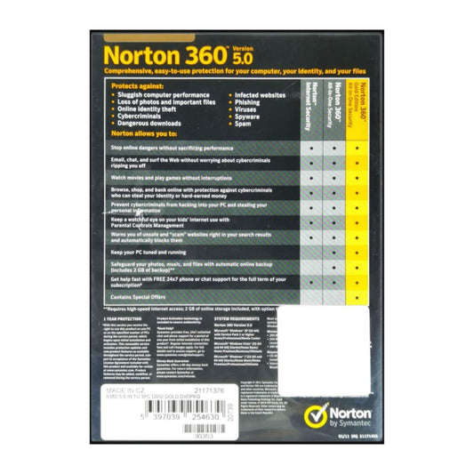 Norton 360 V-5.0