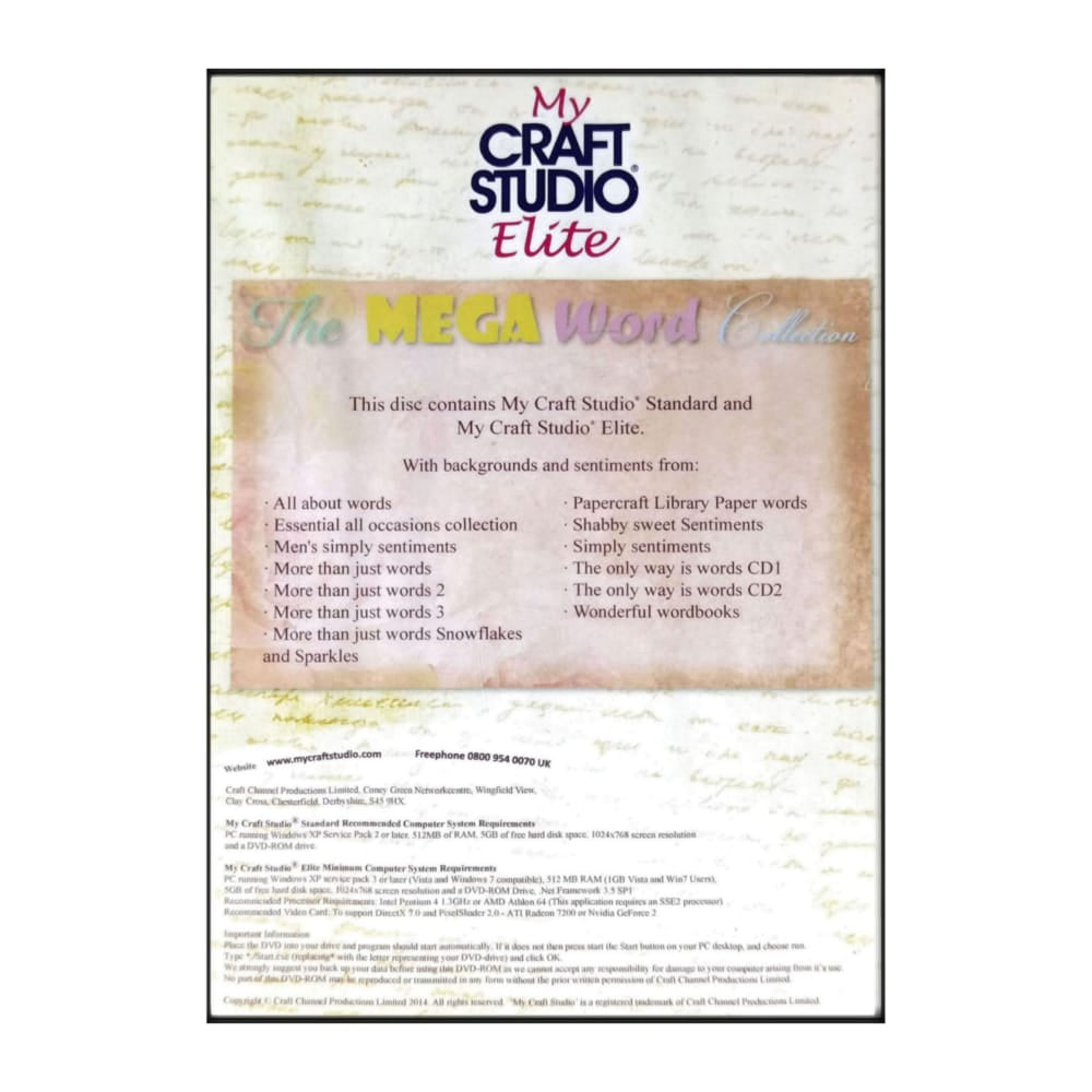 My Craft Studio: The Mega Word Collection