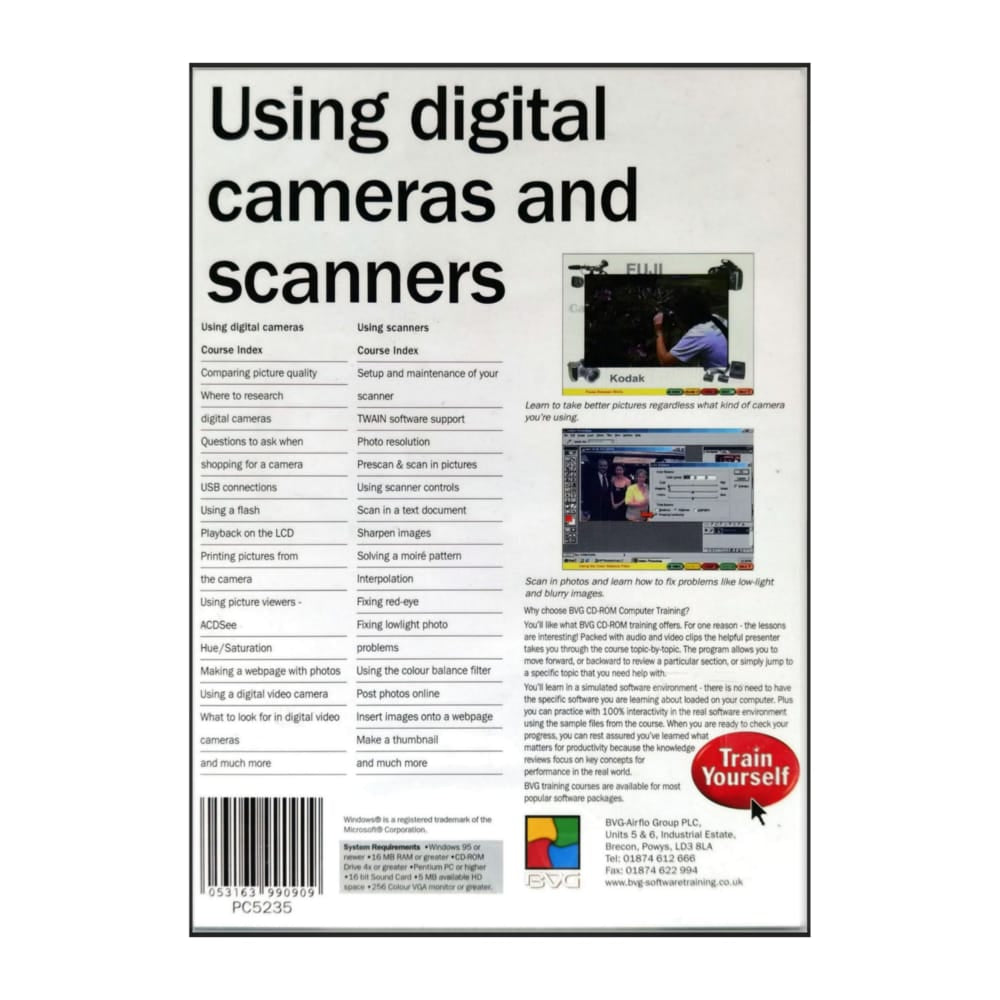 Train Yourself: Using Digital Cameras And Scanners