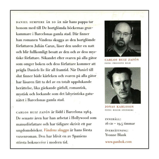 Carlos Ruiz Zafón: Vindens Skugga