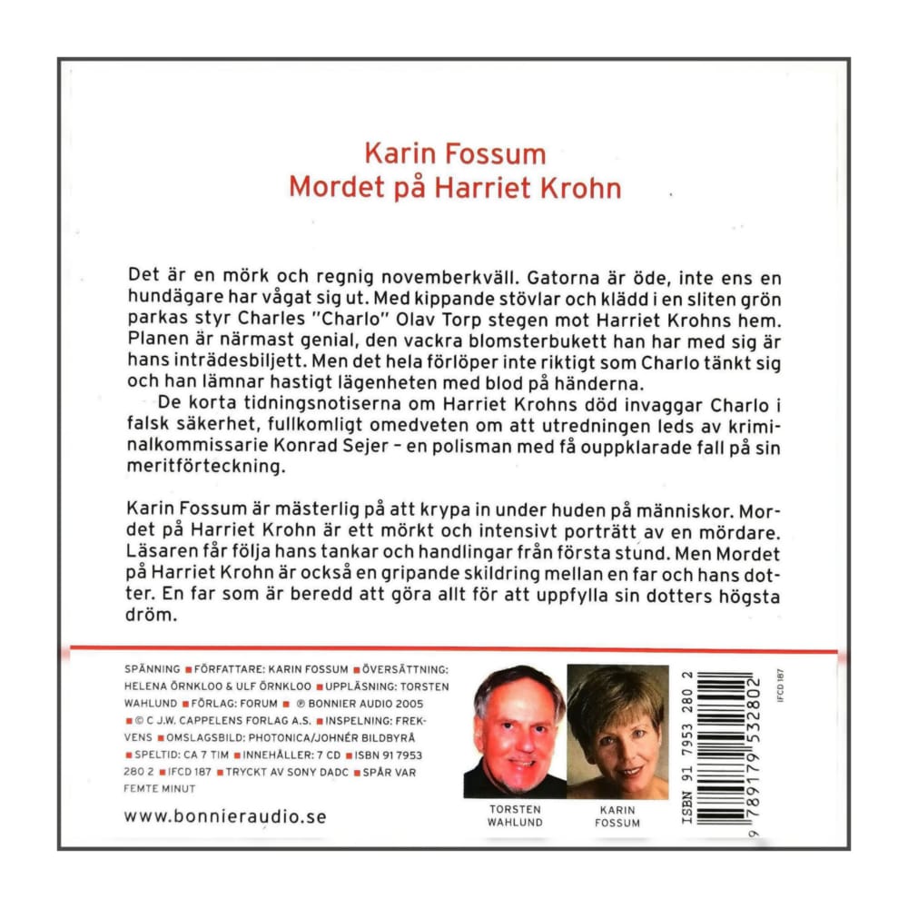 Karin Fossum: Mordet På Harriet Krohn