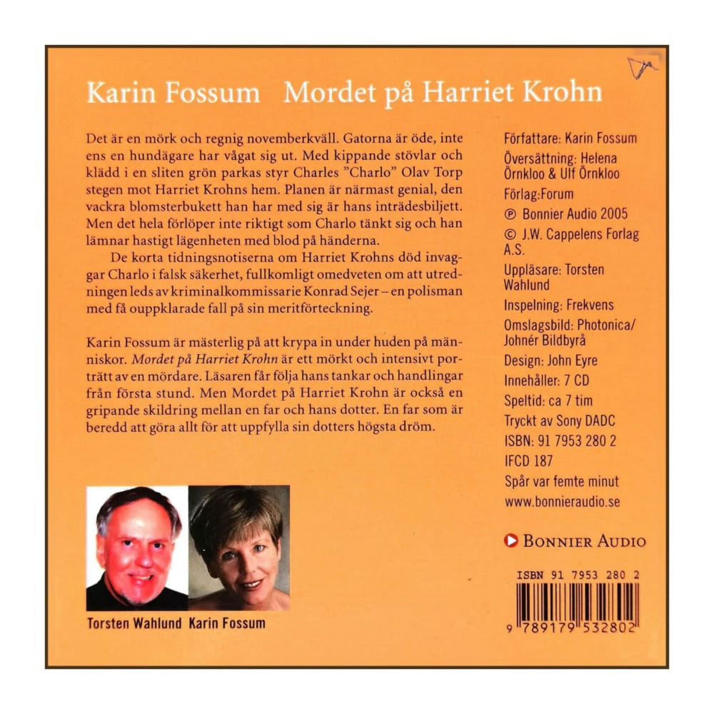 Karin Fossum: Mordet På Harriet Krohn