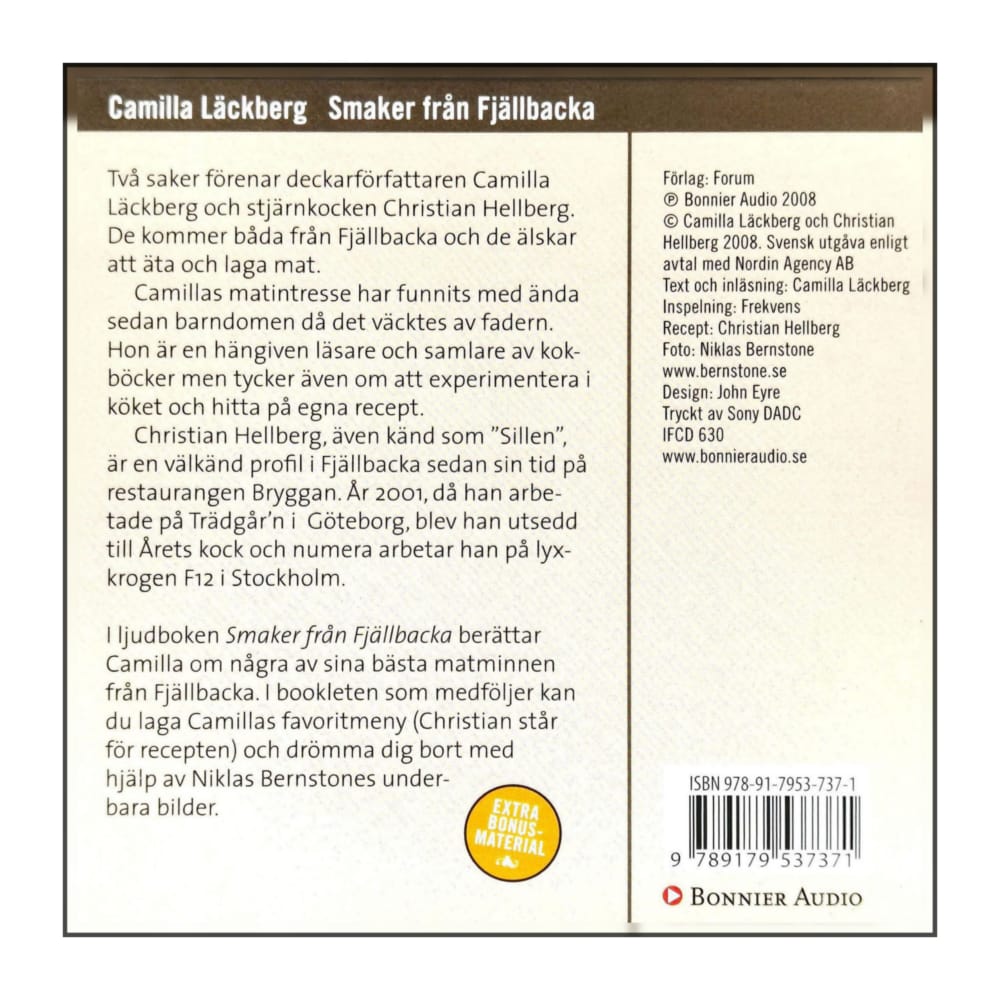 Camilla Läckberg: Smaker Från Fjällbacka