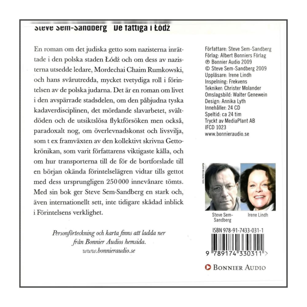 Steve Sem-Sandberg: Det Fattiga I Lódź