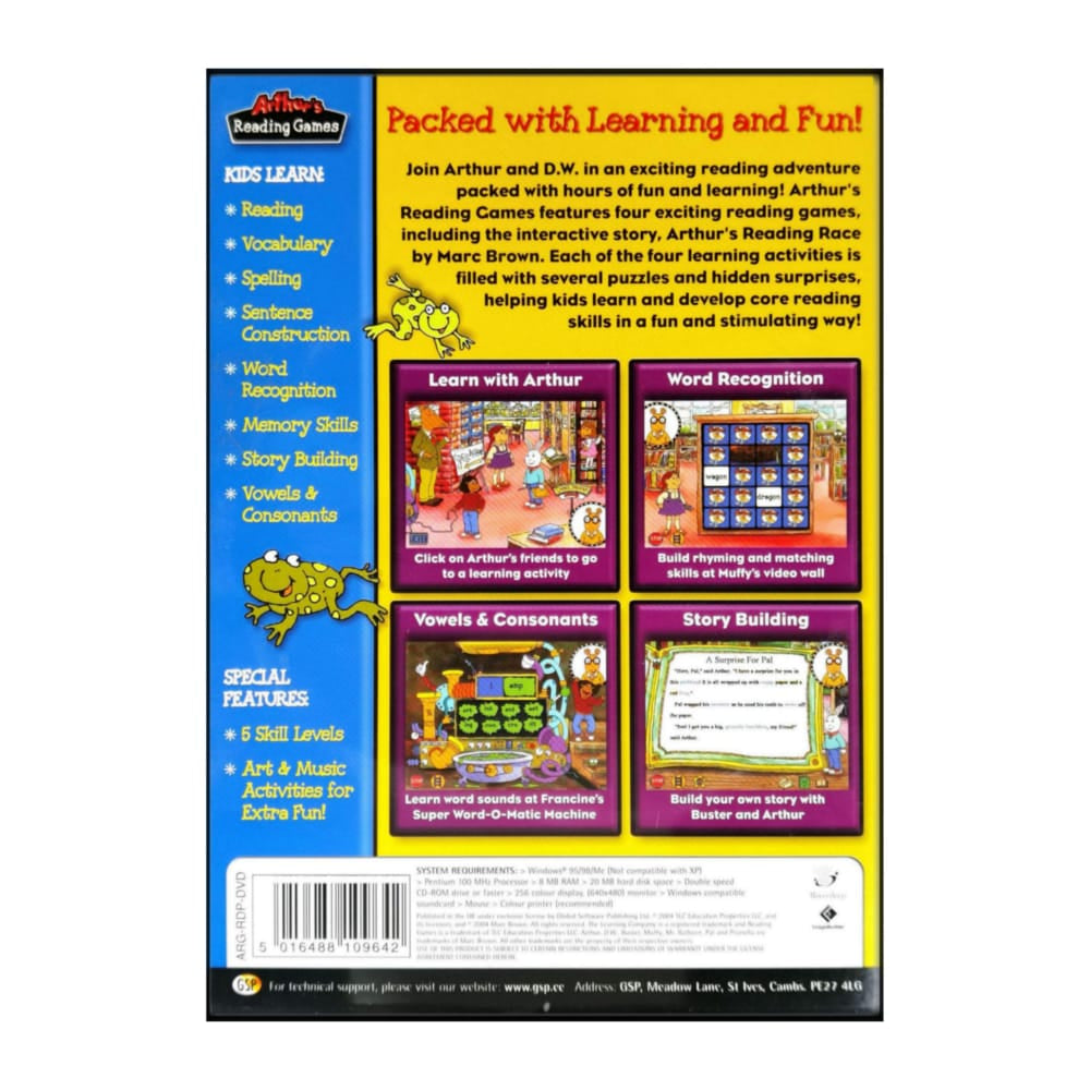 Arthur'S Reading Games