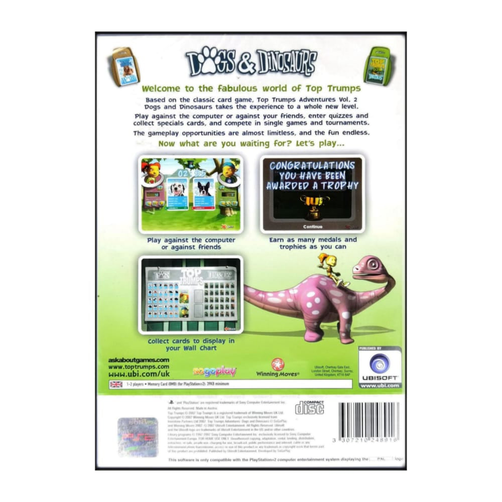 Top Trumps Adventures 2 Dogs & Dinosaurs