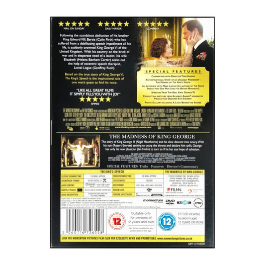 The King’S Speech + The Madness Of King George