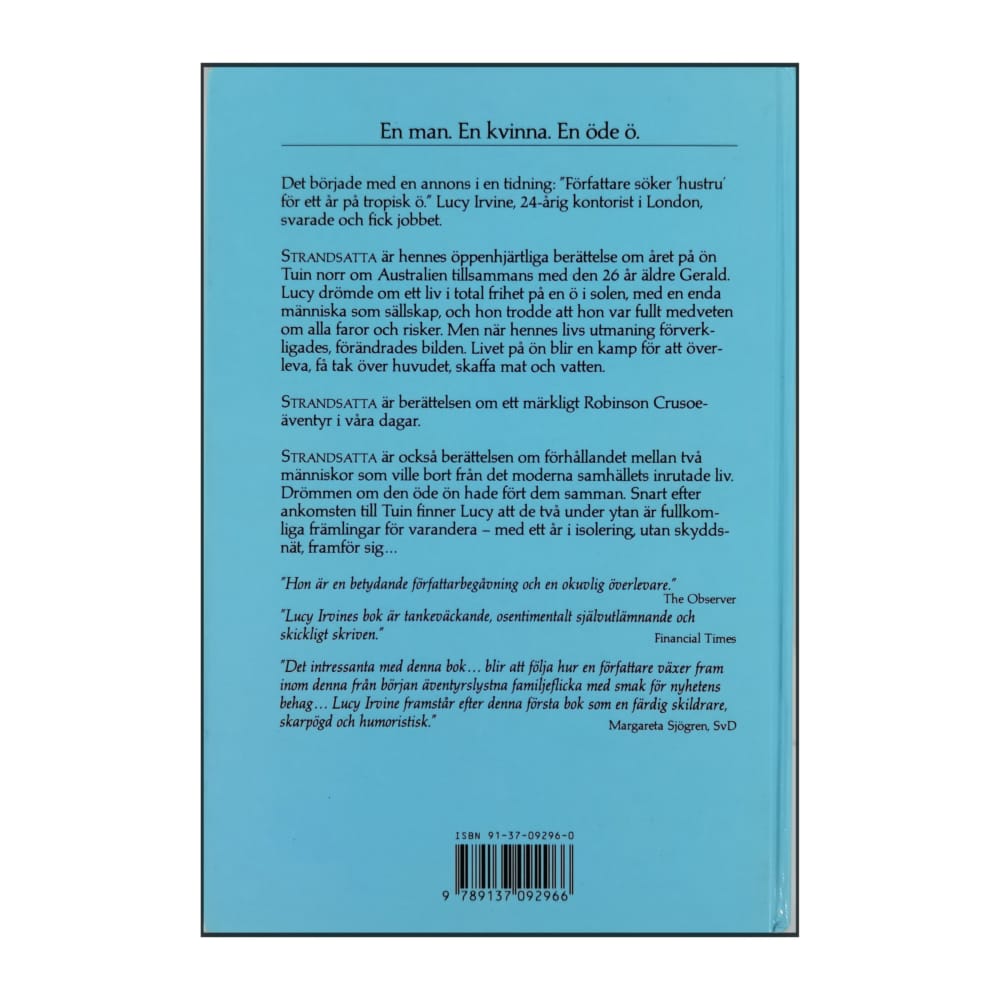 Lucy Irvine: Strandsatta