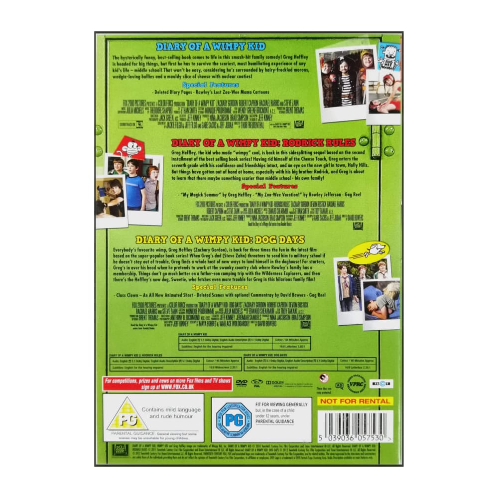 Diary Of A Wimpy Kid 1-3