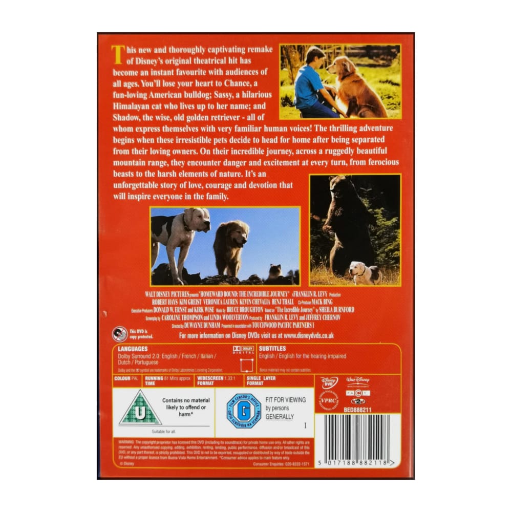 Homeward Bound: The Incredible Journey