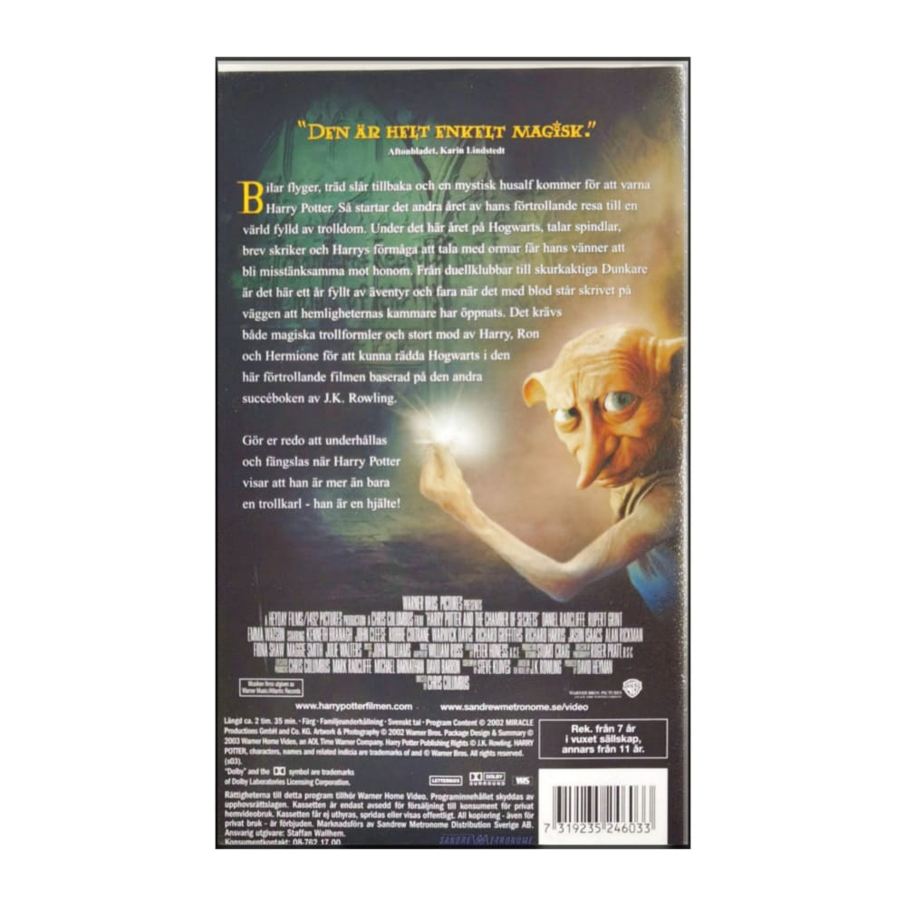 Harry Potter Och Hemligheternas Kammare