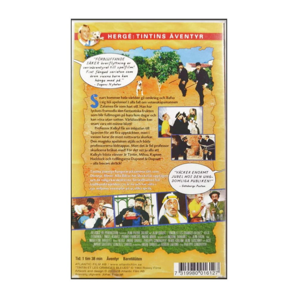 Tintin Och De Blå Apelsinerna