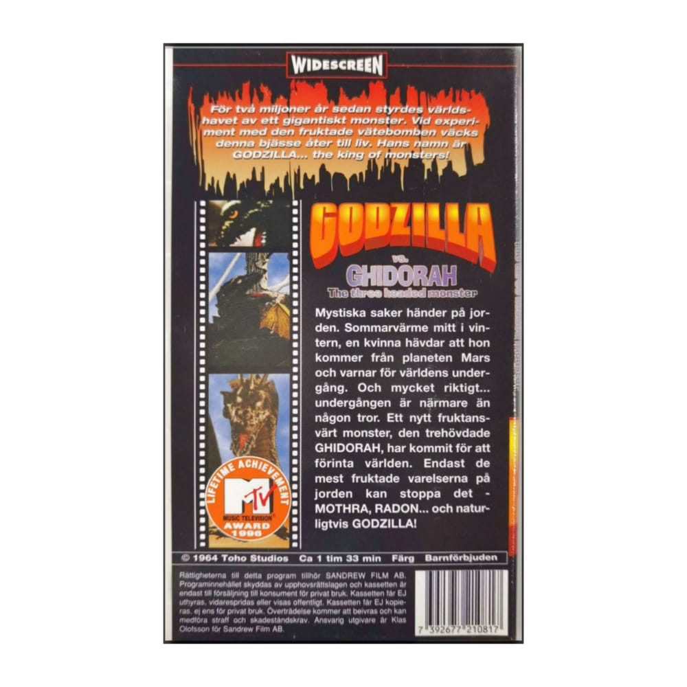 Godzilla Vs Ghidorah (1964) The Three-Headed Monster