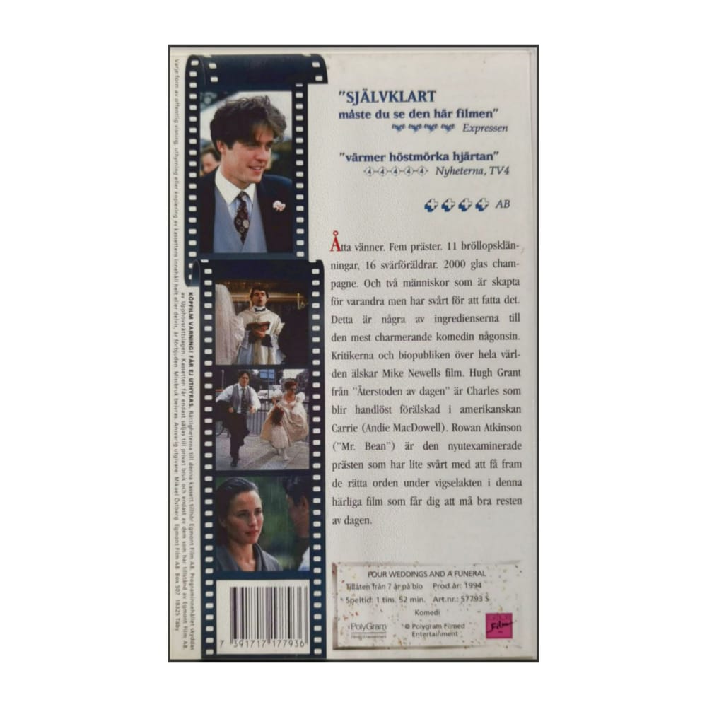 Four Weddings And A Funeral | Fyra Bröllop Och En Begravning