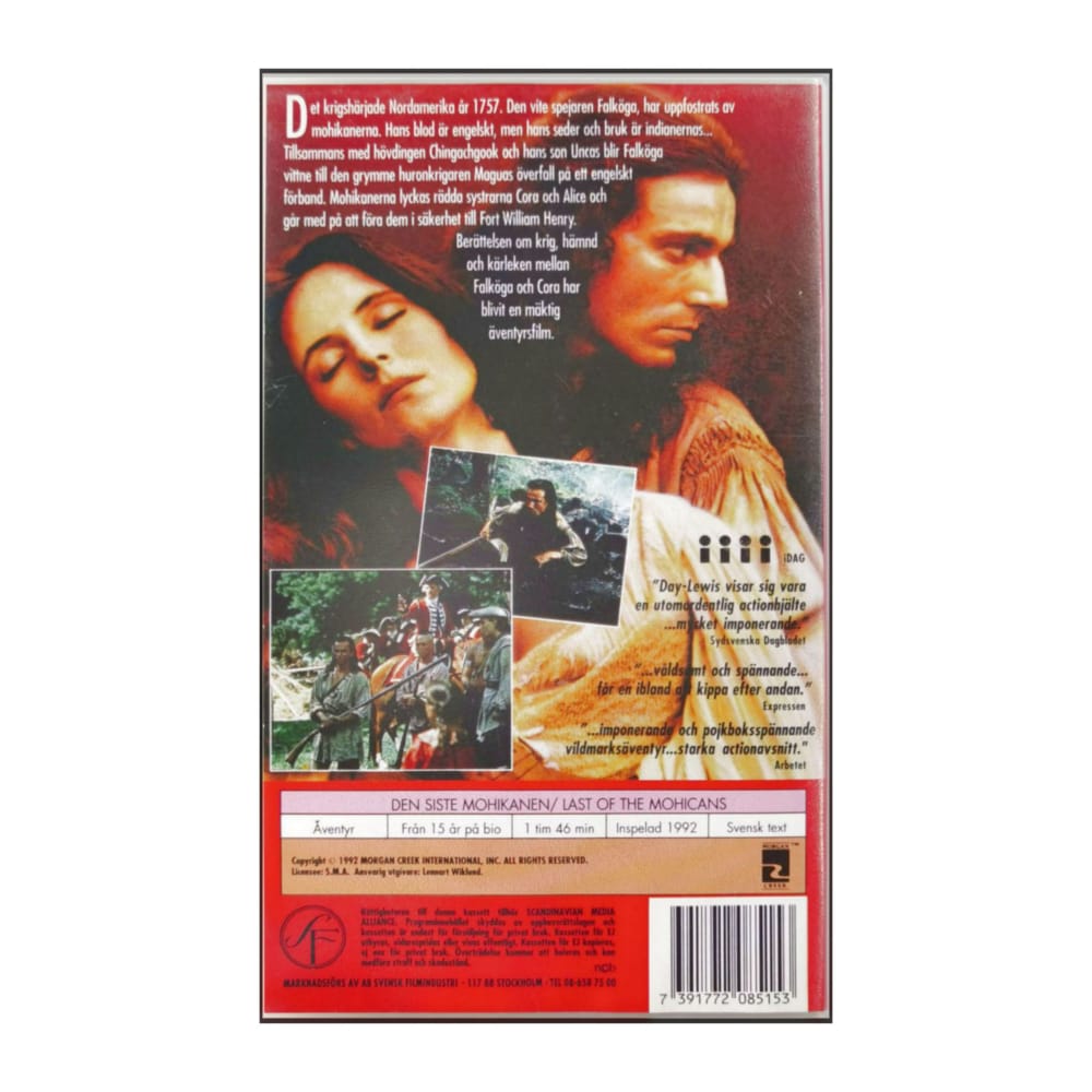 The Last Of The Mohicans (1992) Den Siste Mohikanen